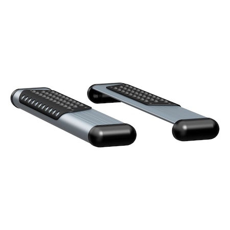 Luverne Truck Equipment O-MEGA II 6IN OVAL STEPS SILVER POWDER COAT 583036-570741